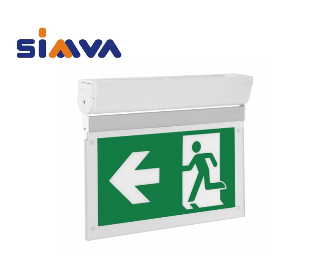 CB/CE Certified LED Rechargeable Maintained Exit Sign 2-Year Warranty Fire Emergency Light