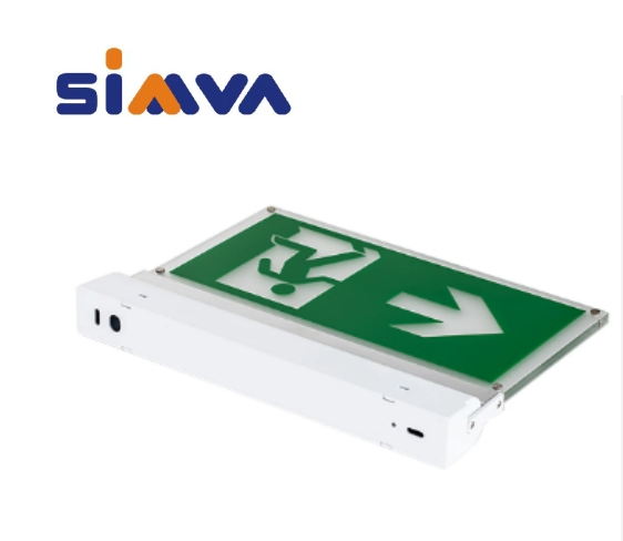 CB/CE Certified LED Rechargeable Maintained Exit Sign 2-Year Warranty Fire Emergency Light